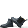Emel Navy Leather Zipper Bootie-Tassel Children Shoes
