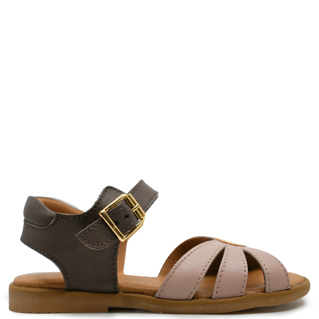 Angulus Rosebud Leather Sandal-Tassel Children Shoes