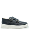 Blublonc Navy Wingtip Dress Sneaker-Tassel Children Shoes