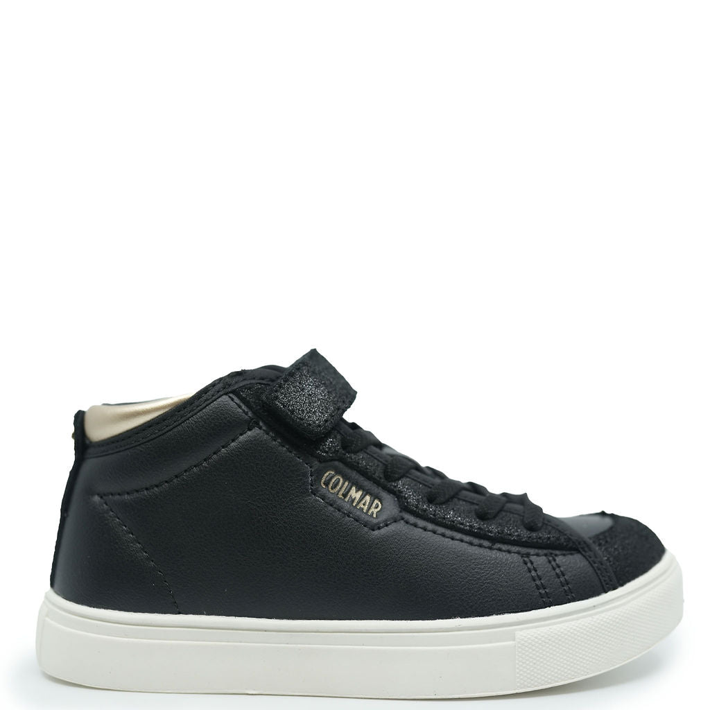 Colmar Black and Gold Velcro Sneaker-Tassel Children Shoes