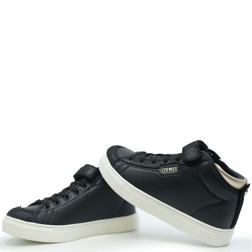 Colmar Black and Gold Velcro Sneaker-Tassel Children Shoes
