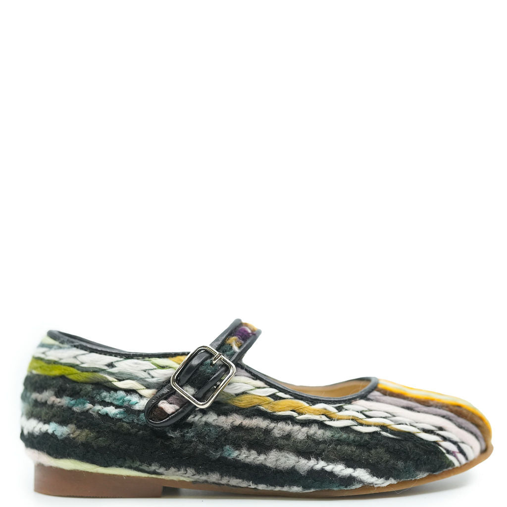 LMDI Sweater Knit Mary Jane-Tassel Children Shoes