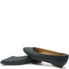 LMDI Dark Gray Stamped Pointed Flat-Tassel Children Shoes