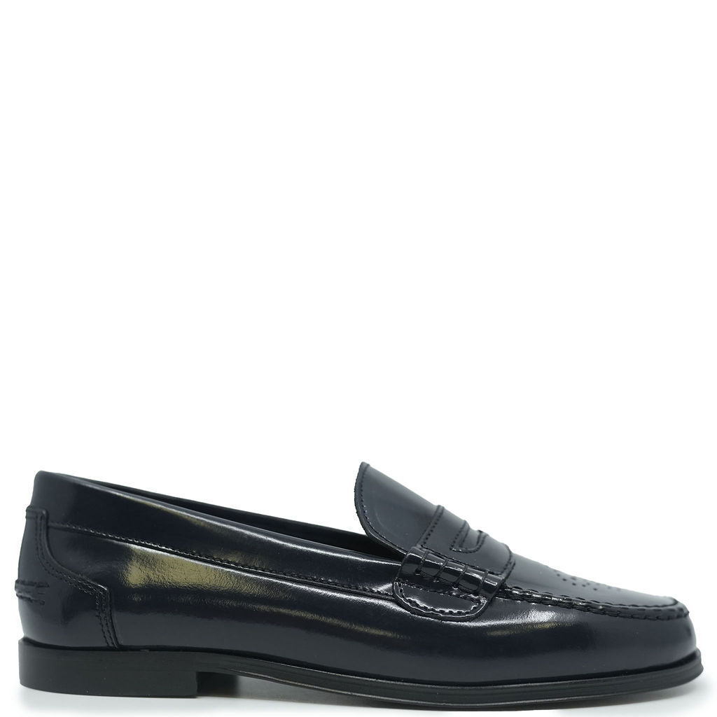 Blublonc Navy Florentic Perforated Penny Loafer-Tassel Children Shoes