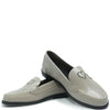 Confetti Gray Heart Embroidered Loafer-Tassel Children Shoes