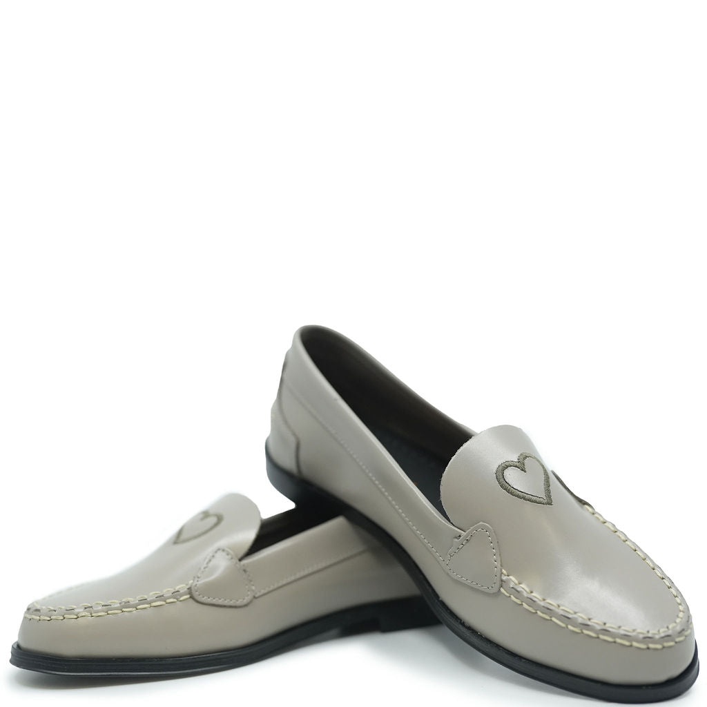 Weejuns Heart Loafers | Black Loafers With Silver Buckle