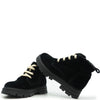 Blublonc Black Velvet Chunky Sole Bootie-Tassel Children Shoes