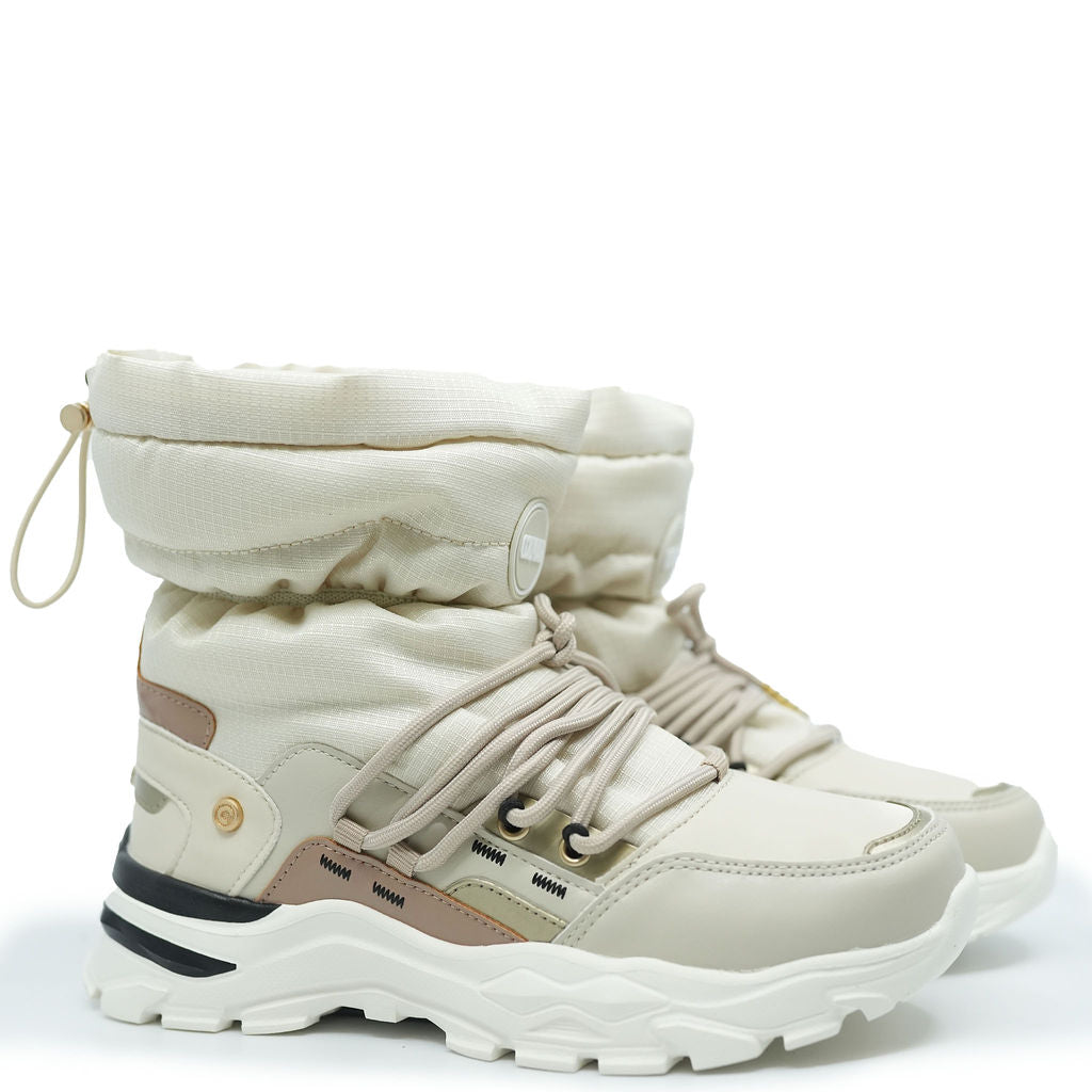 Colmar Cream and Gold Track Ski Boot-Tassel Children Shoes