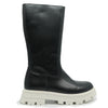 Confetti Black and ivory Tall Boot-Tassel Children Shoes
