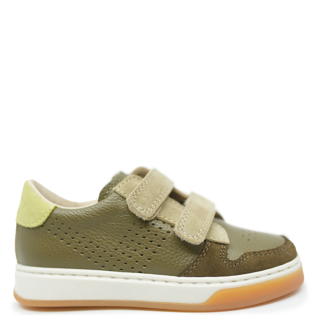 Beberlis Olive Velcro Sneaker-Tassel Children Shoes
