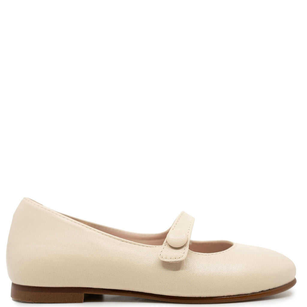 Beberlis Ivory Button Mary Jane-Tassel Children Shoes