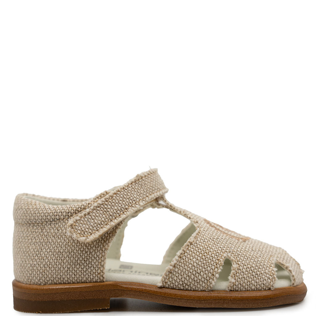 Aandanines Sand Linen Horse Baby Sandal-Tassel Children Shoes