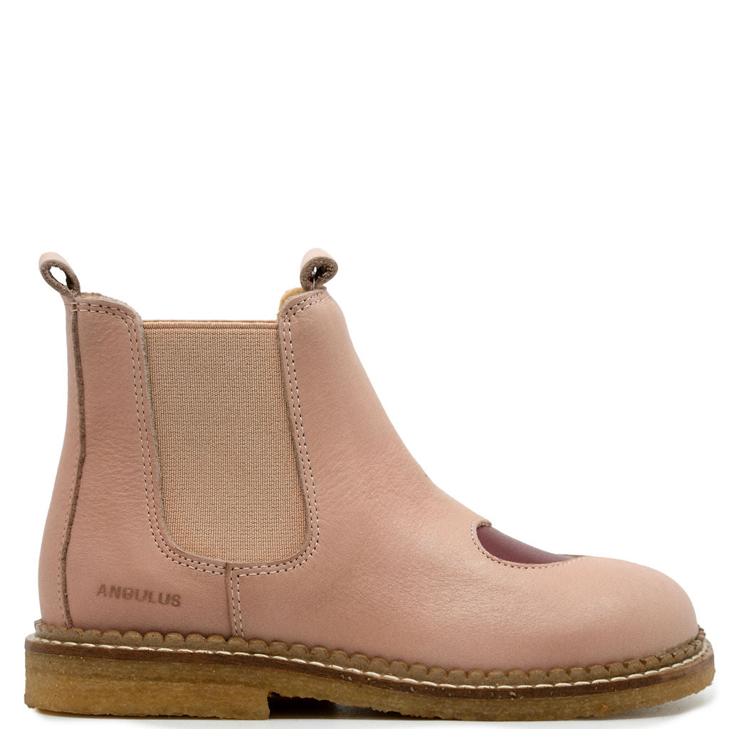 Angulus Rosebud Heart Bootie-Tassel Children Shoes