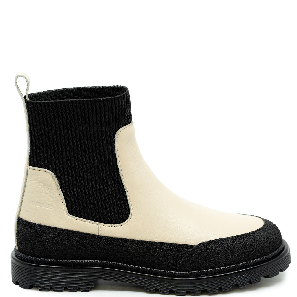 Angulus Buttermilk Elastic Bootie-Tassel Children Shoes