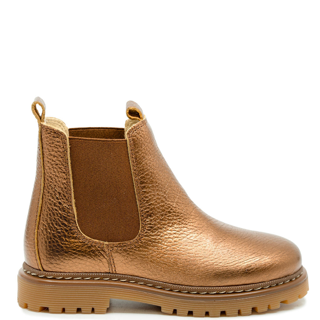 Angulus Bronze Leather Bootie-Tassel Children Shoes