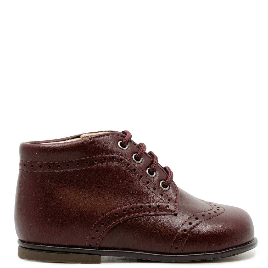 Beberlis Burgundy Wingtip Baby Bootie-Tassel Children Shoes