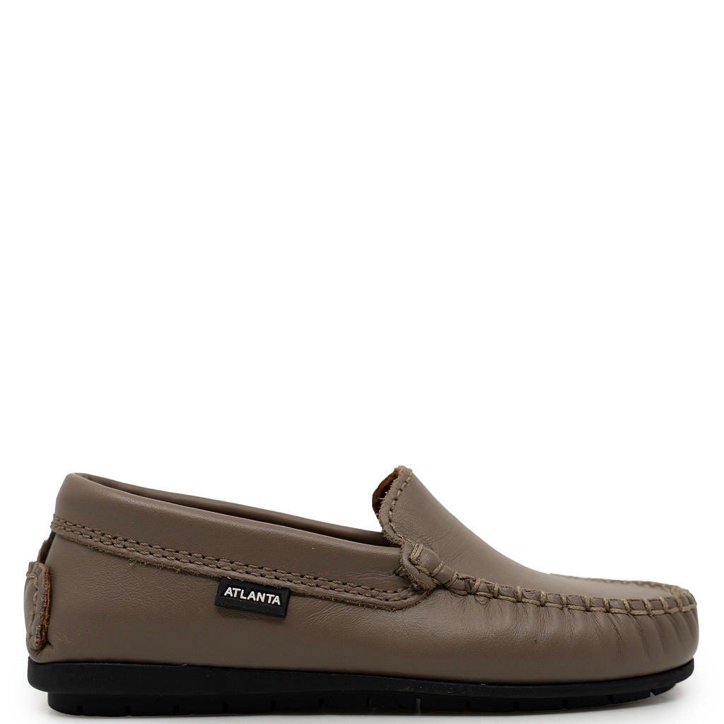 Atlanta Mocassin Earth Leather Loafer-Tassel Children Shoes