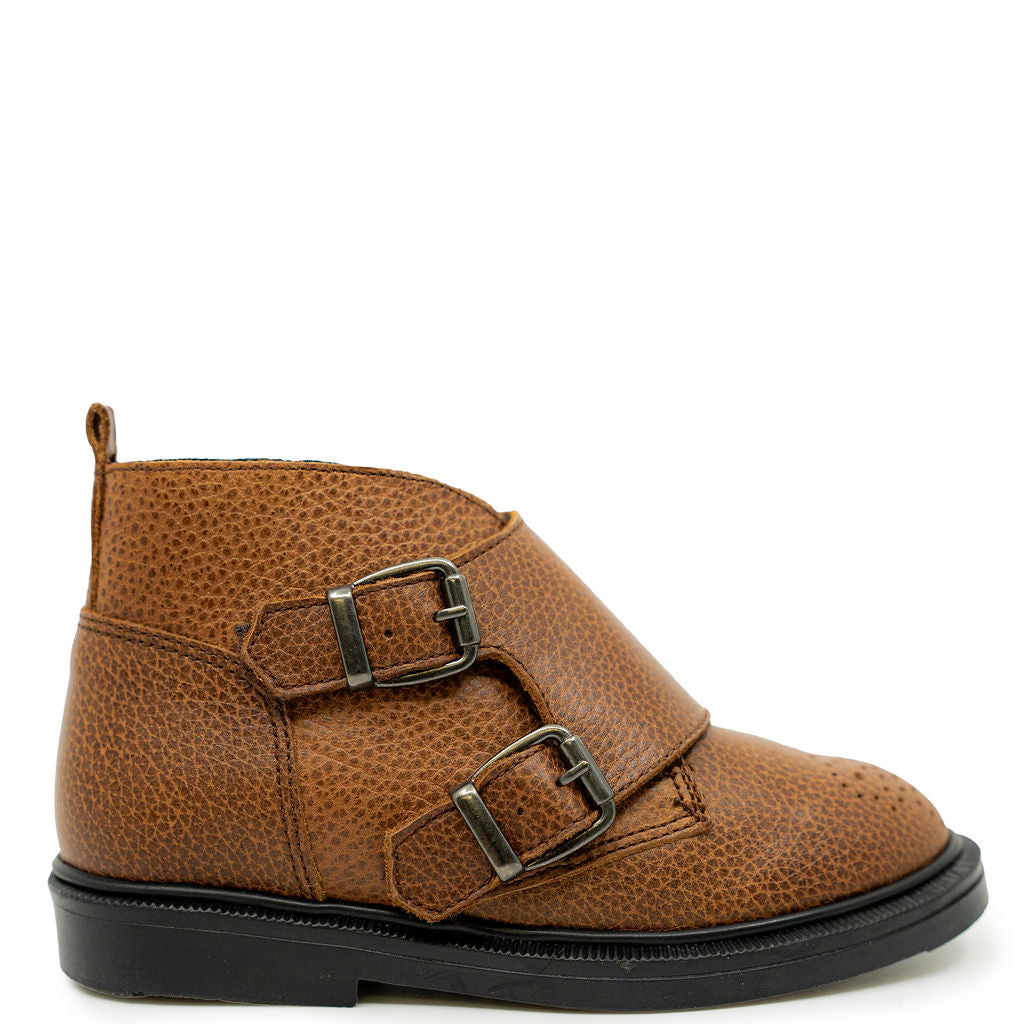 Blublonc Luggage Perf Velcro Dress Boot-Tassel Children Shoes