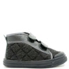 Pepe Gray Wool Quilted Mid Top Sneaker-Tassel Children Shoes