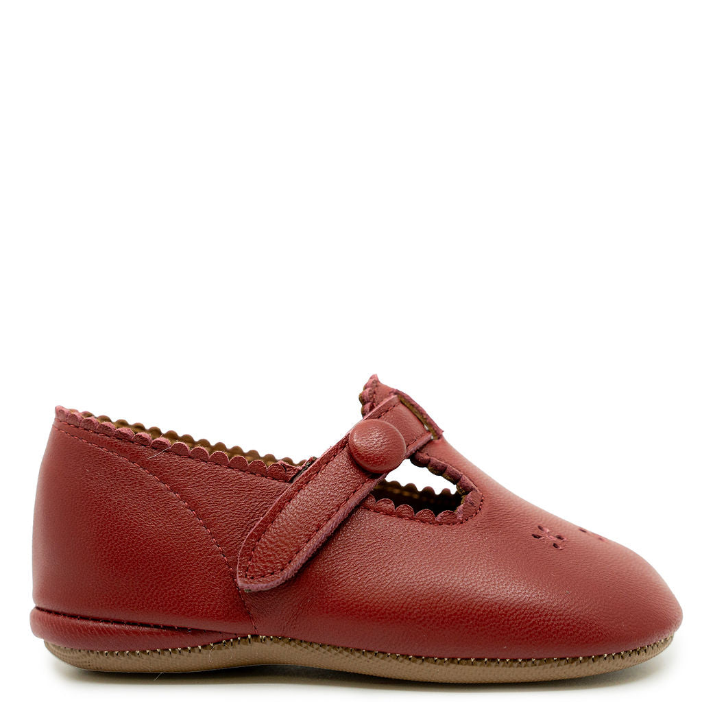 Pepe Ruby Leather T Strap-Tassel Children Shoes