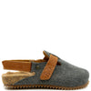Pepe Gray Wool Fur Clog-Tassel Children Shoes