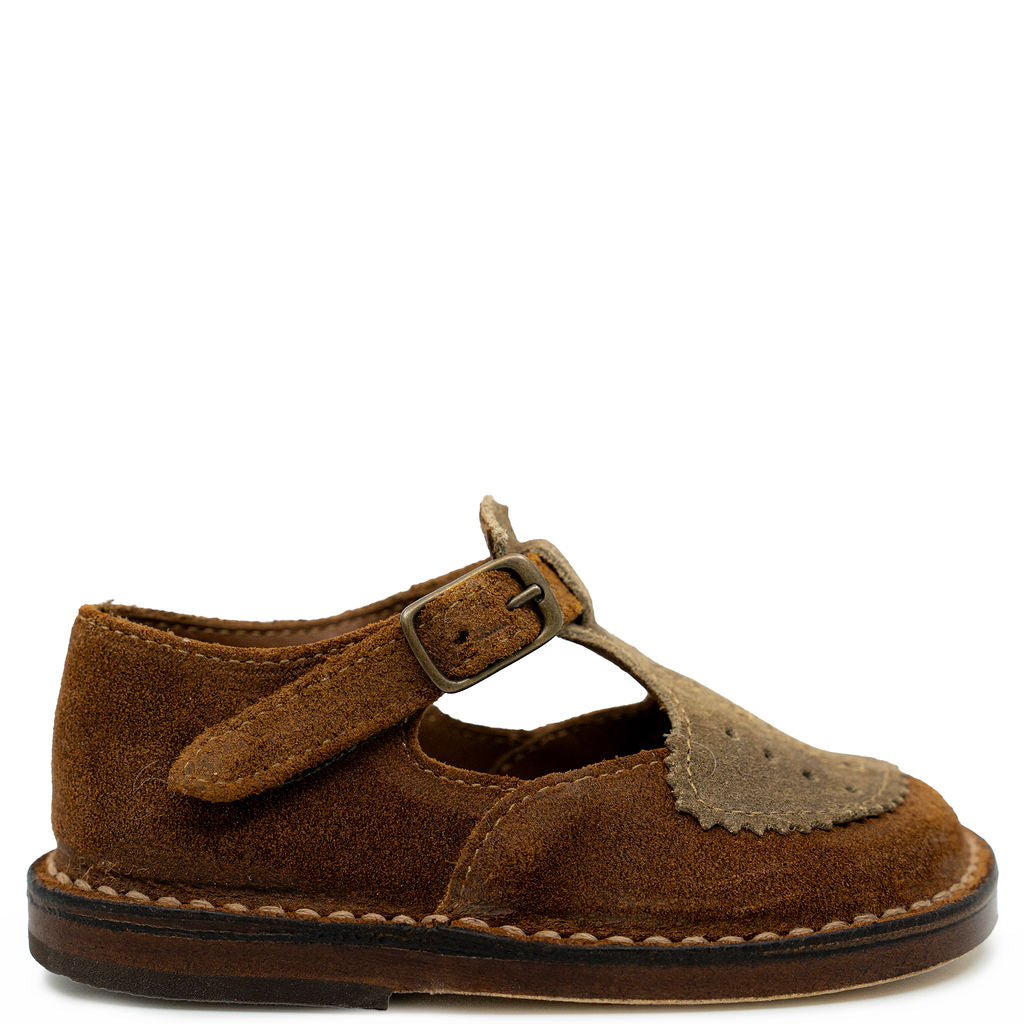 Pepe Dark Brown Vintage Shoe-Tassel Children Shoes
