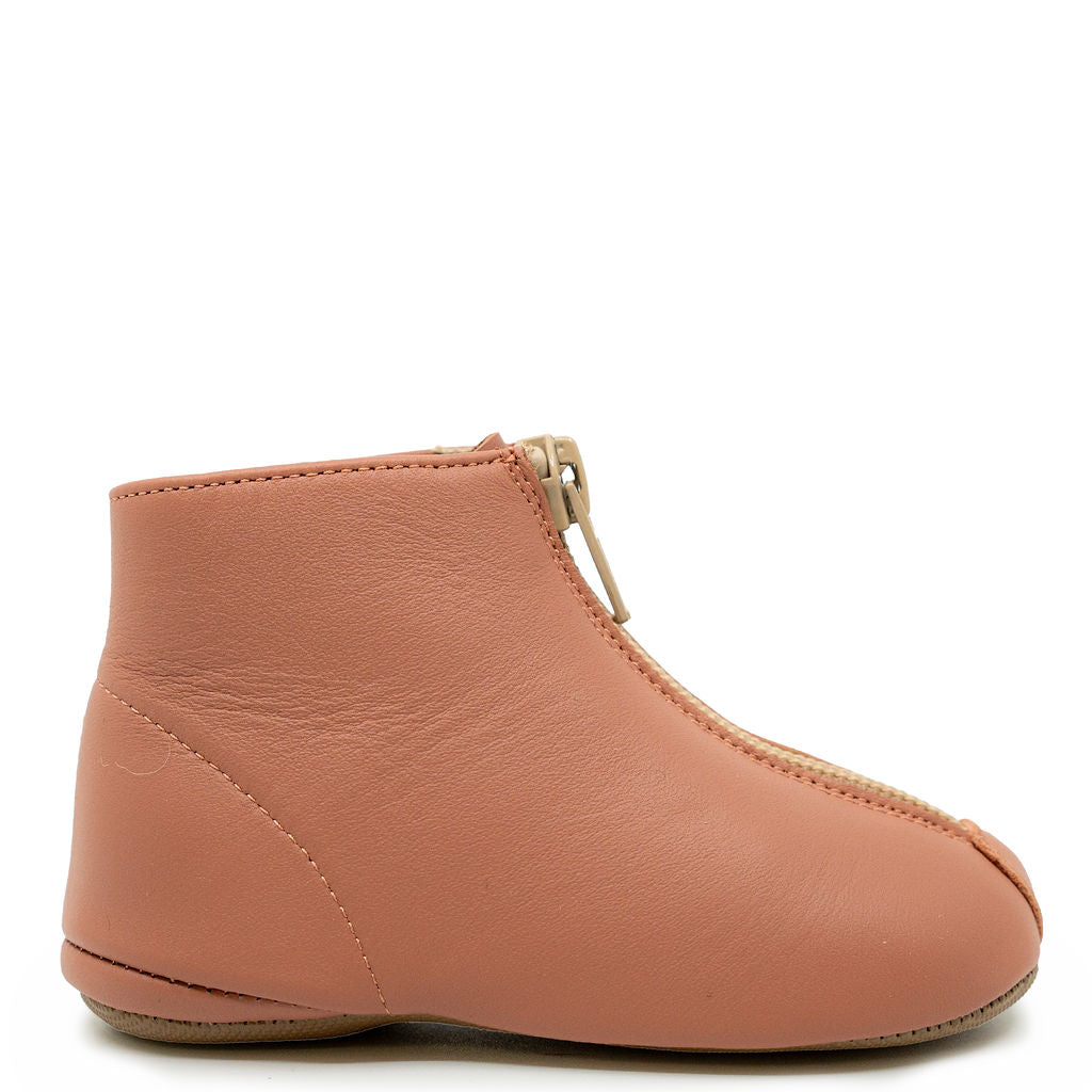 Pepe Rosa Leather Zipper Bootie-Tassel Children Shoes