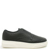 Blublonc Dark Gray Pebbled Elastic Dress Sneaker-Tassel Children Shoes