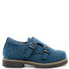 Blublonc Indigo Wool Monk Shoe-Tassel Children Shoes