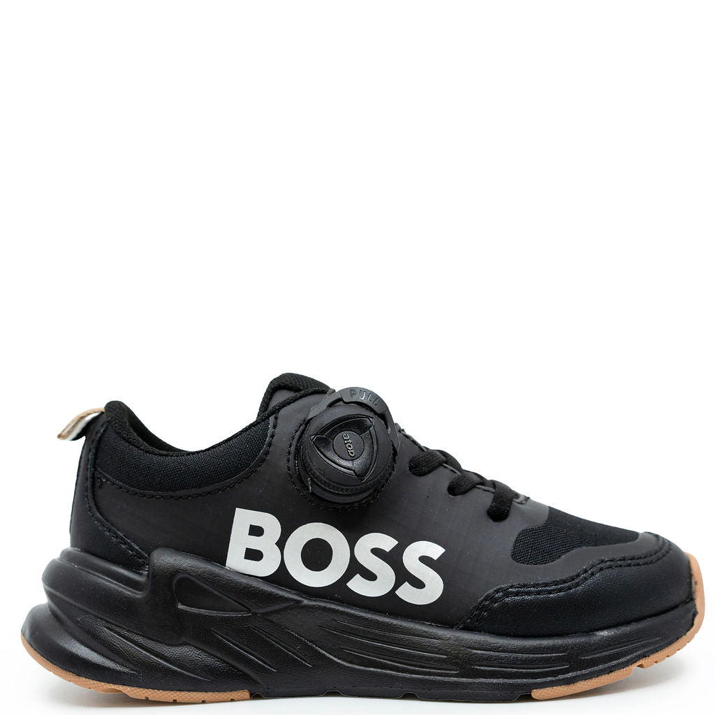 Hugo Boss Black Toggle Sneaker-Tassel Children Shoes