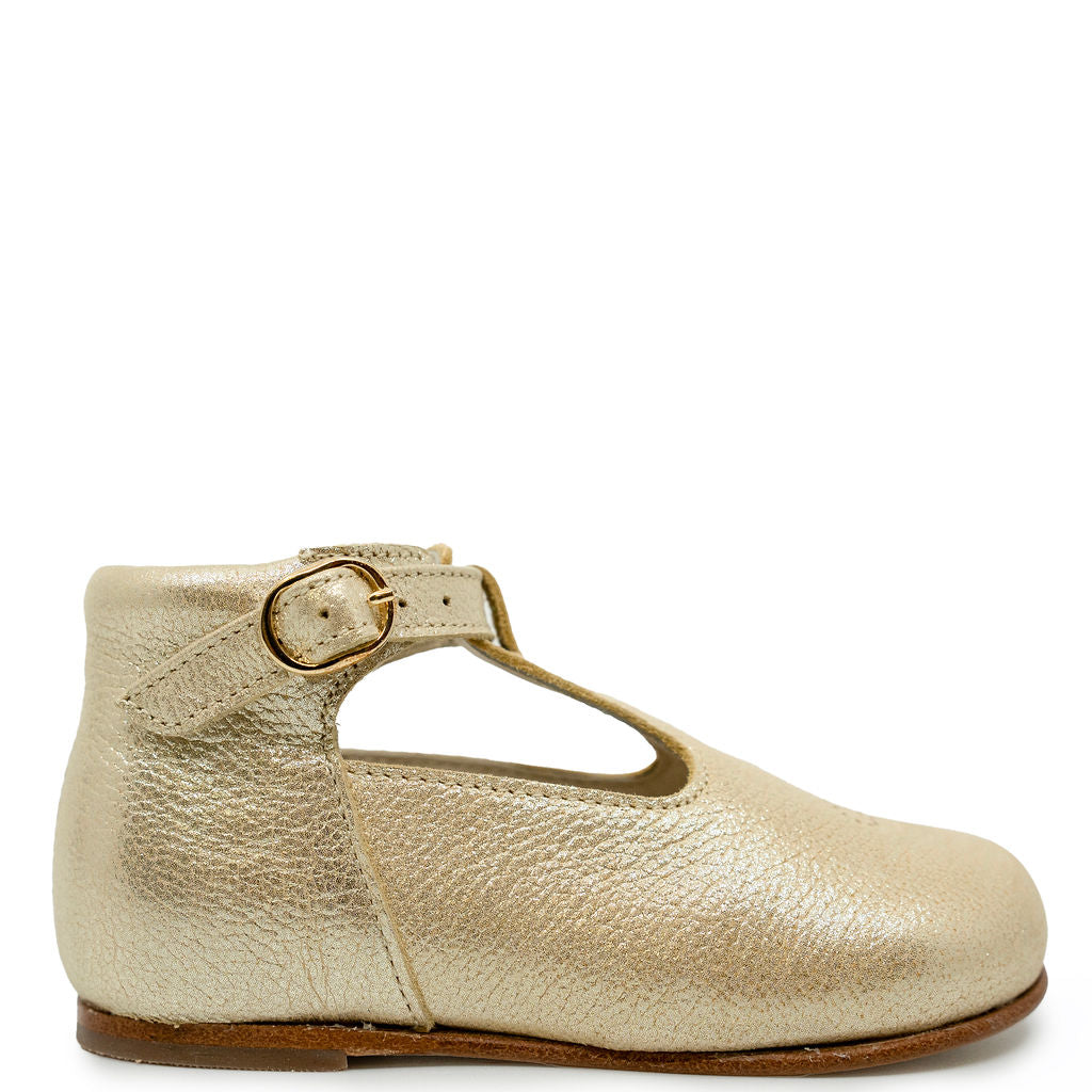 Bonpoint Gold Cherry Baby Shoe-Tassel Children Shoes