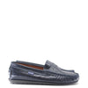 Atlanta Mocassin Navy Croc Penny Loafer-Tassel Children Shoes