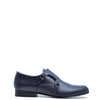 old old Atlanta Mocassin Navy Grain Double Monk Dress Shoe-Tassel Children Shoes