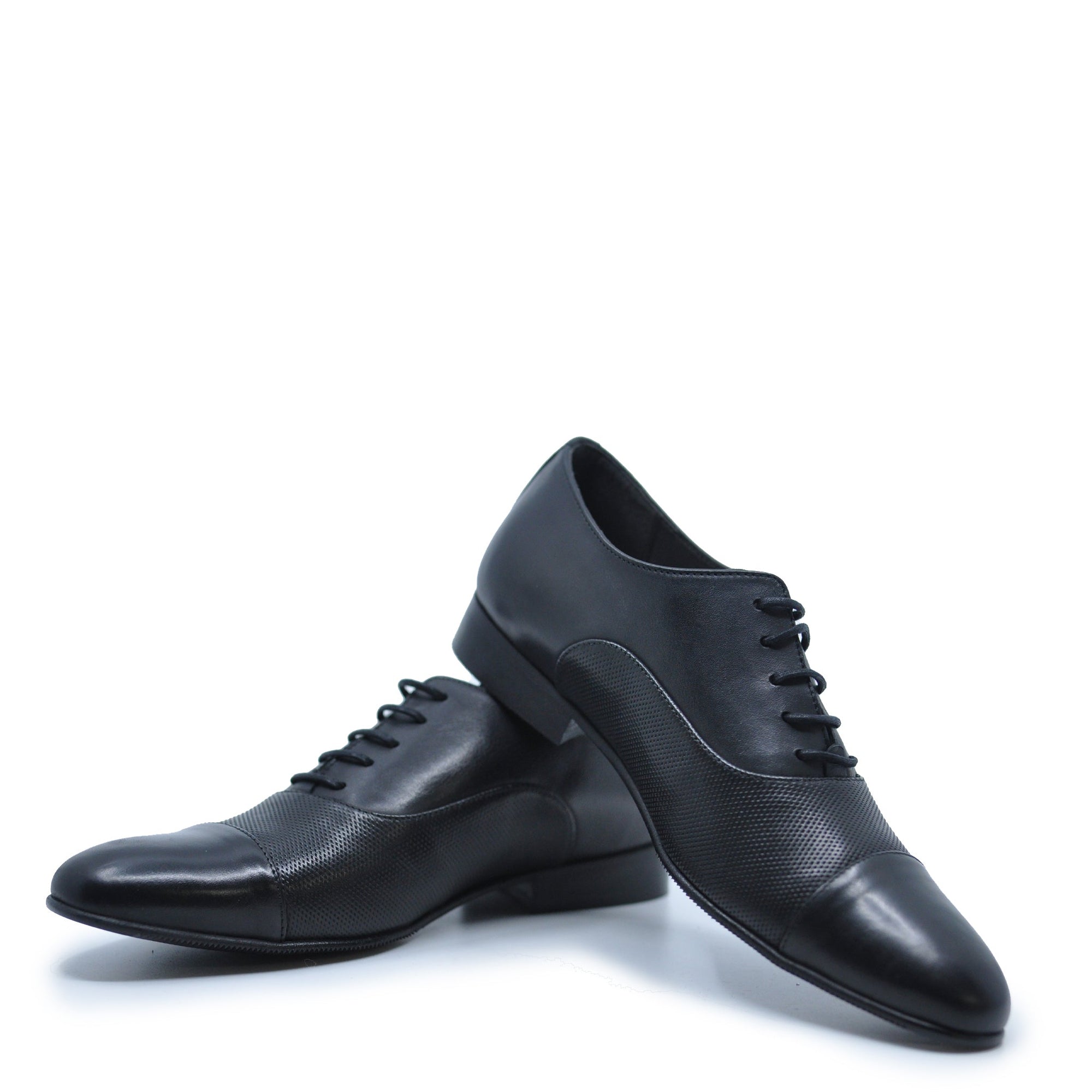 Atlanta Mocassin Black Dress Lace Up-Tassel Children Shoes