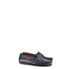 Atlanta Mocassin Black and Blue Leather Penny Loafer-Tassel Children Shoes