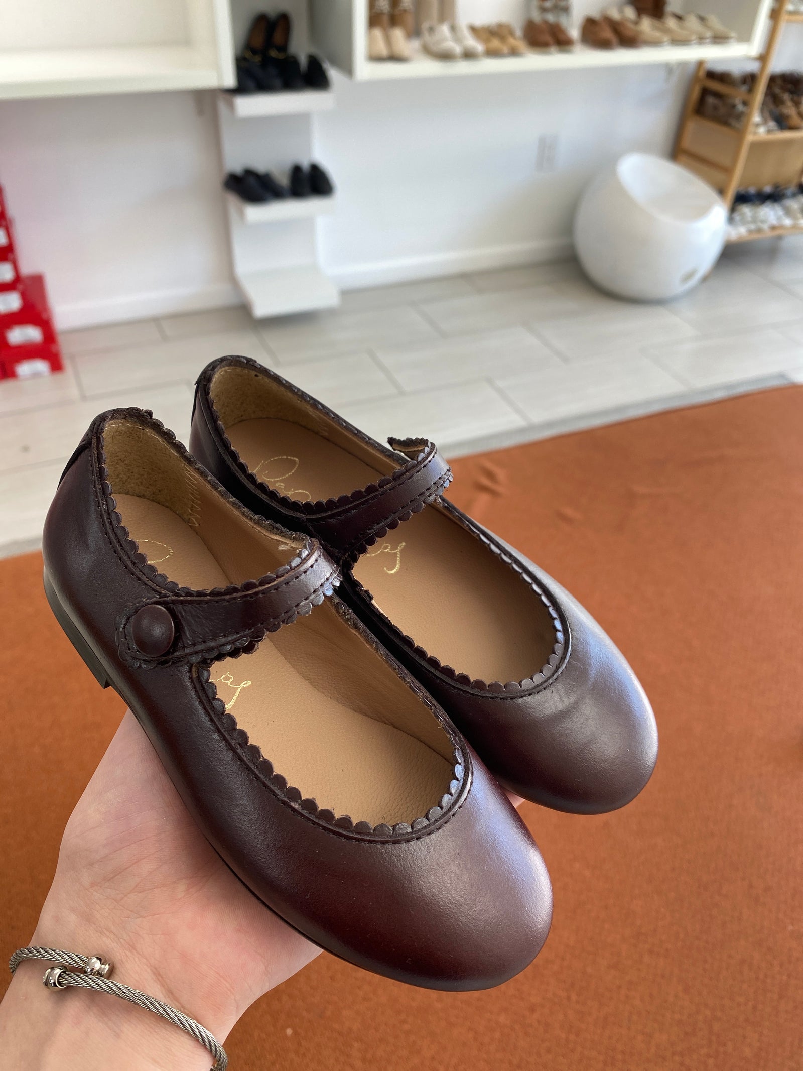 children's shoe store flushing queens leather dress shoes Miki House Logo-Strap Velcro Sneakers - White