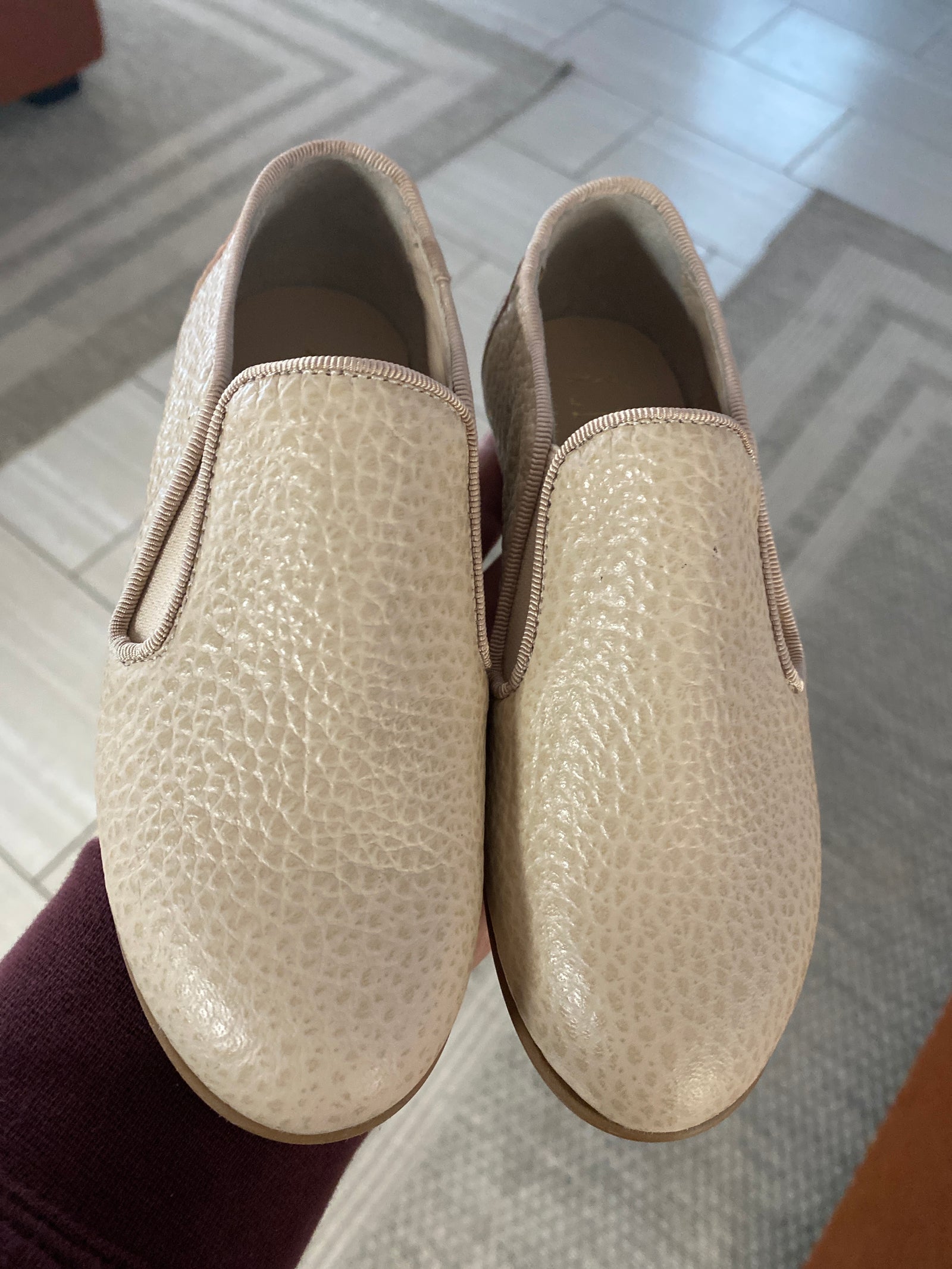 LMDI Sand Pebbled Smoking Loafer-Tassel Children Shoes