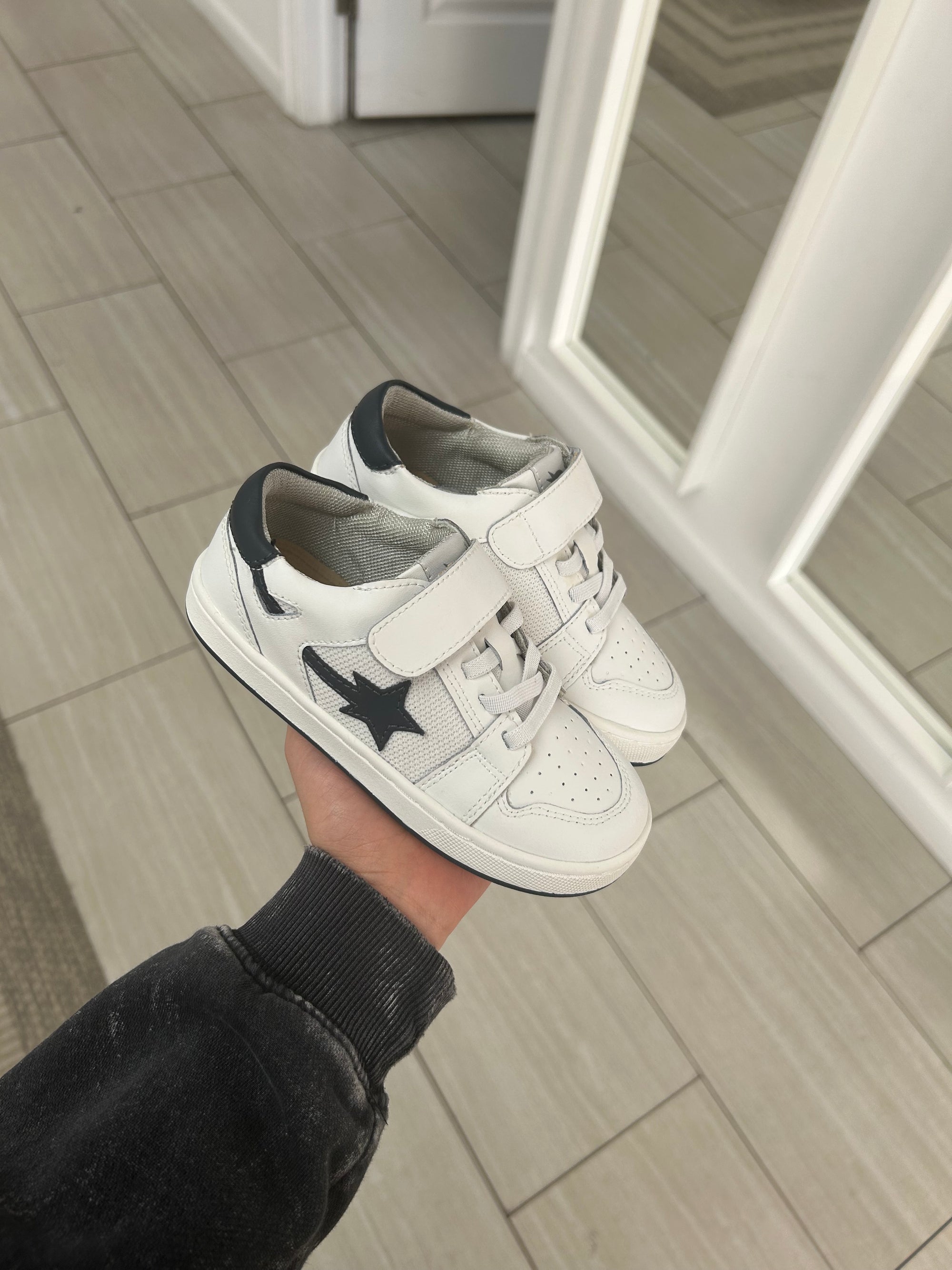 Old Soles White Shooting Star Sneaker-Tassel Children Shoes
