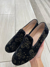 LMDI Black Velvet Butterfly Smoking Loafer-Tassel Children Shoes