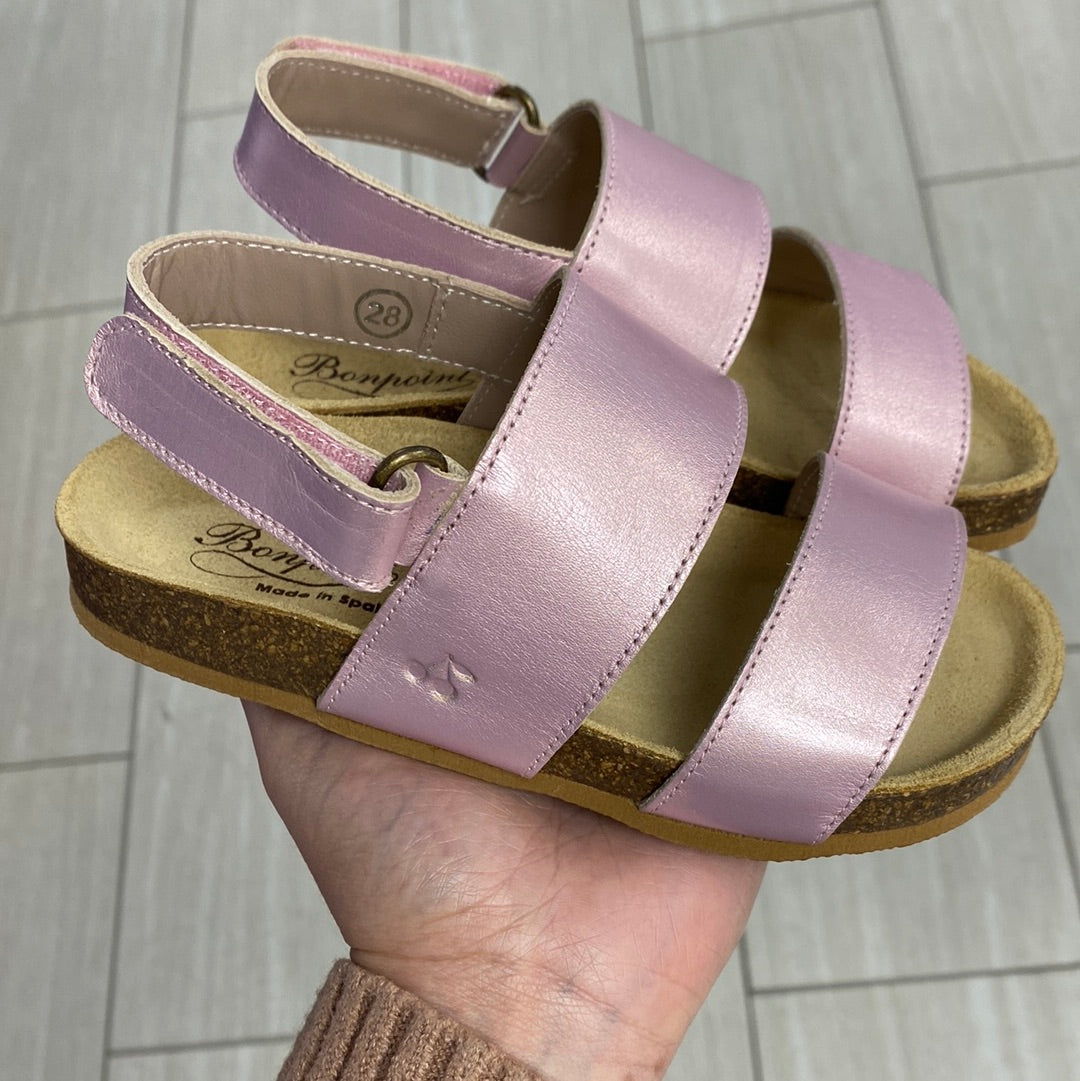 Bonpoint Make Up Pink Sandal-Tassel Children Shoes