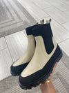 Angulus Buttermilk Elastic Bootie-Tassel Children Shoes