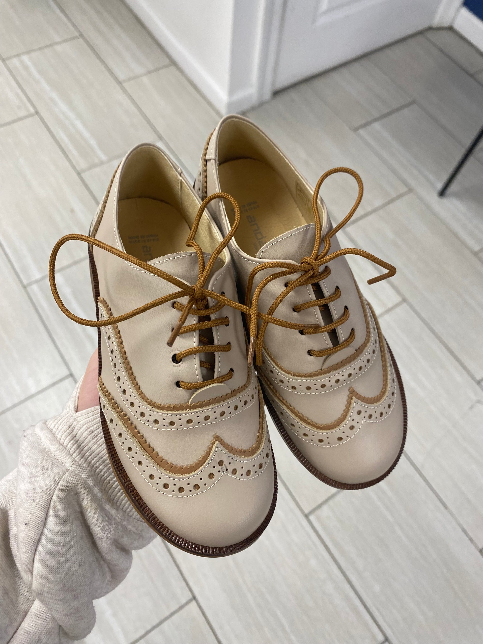Andanines Mousse Wingtip Oxford-Tassel Children Shoes