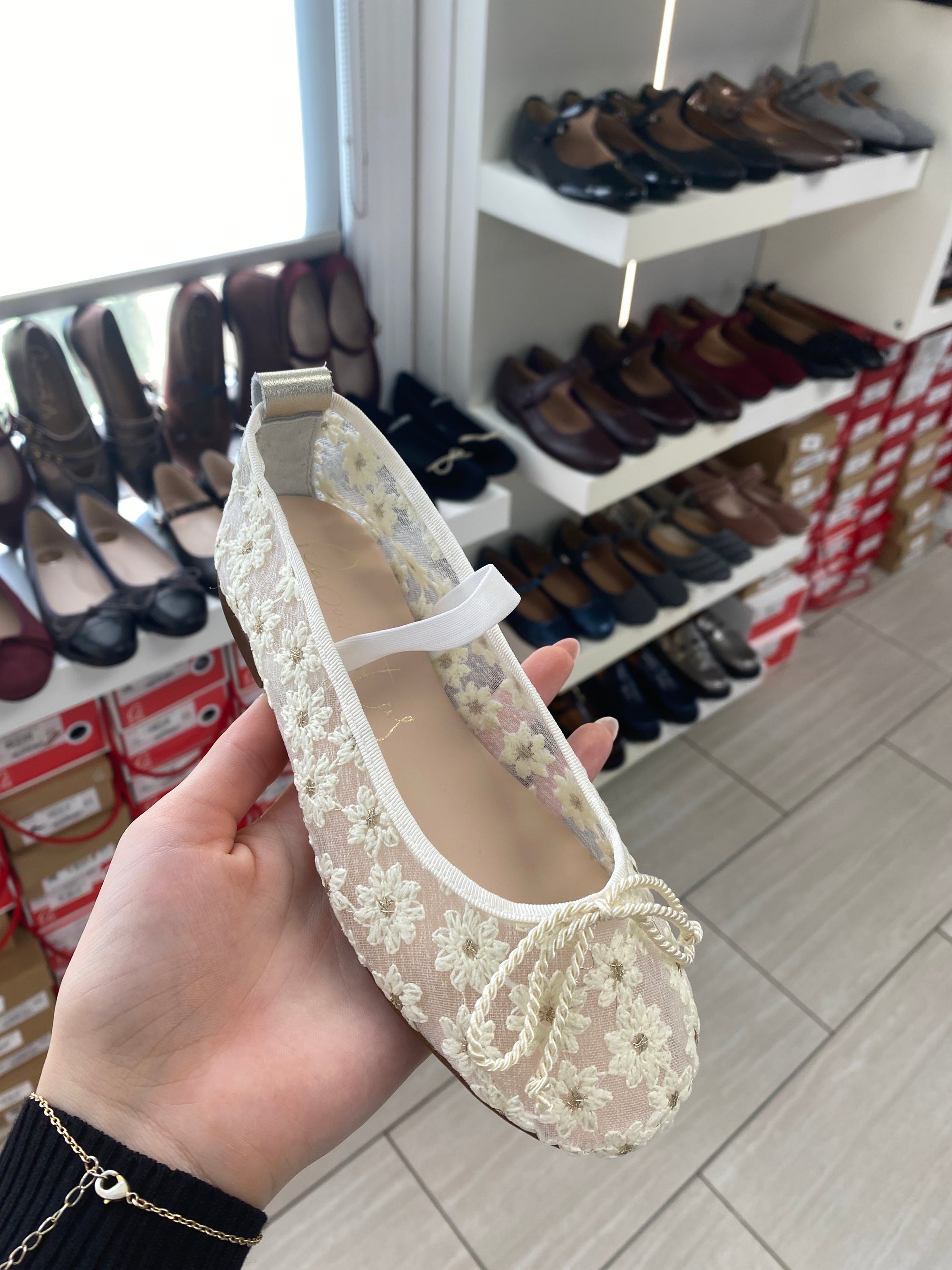 Papanatas Flower Mesh Strap Flat-Tassel Children Shoes