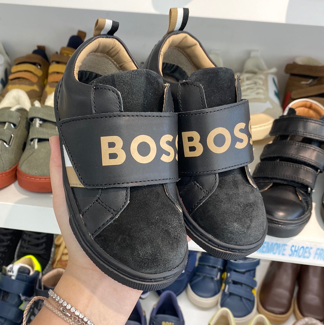 BOSS - Mixed-material sneakers with mesh and synthetic coated fabric