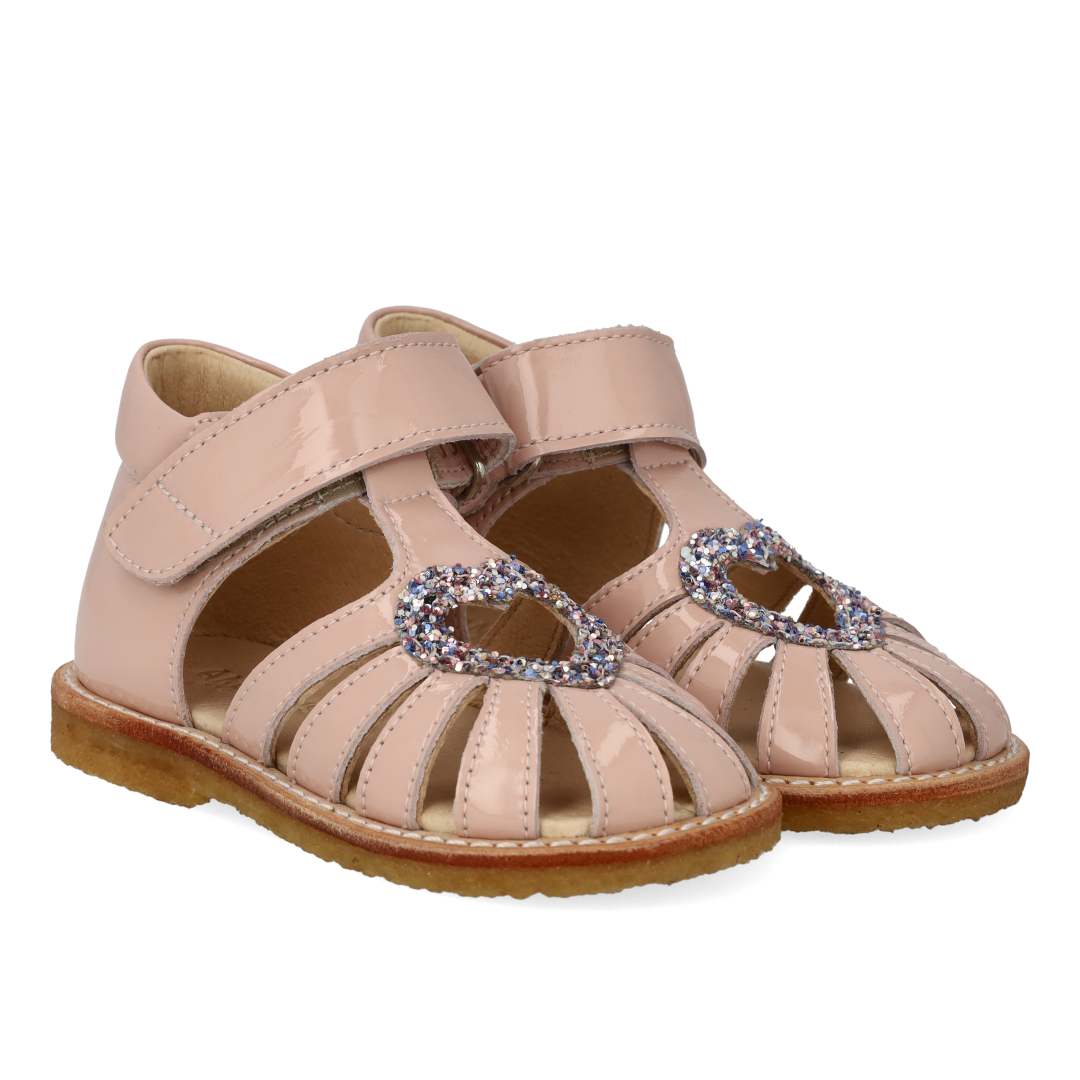 Angulus Pink Heart Baby Sandal-Tassel Children Shoes