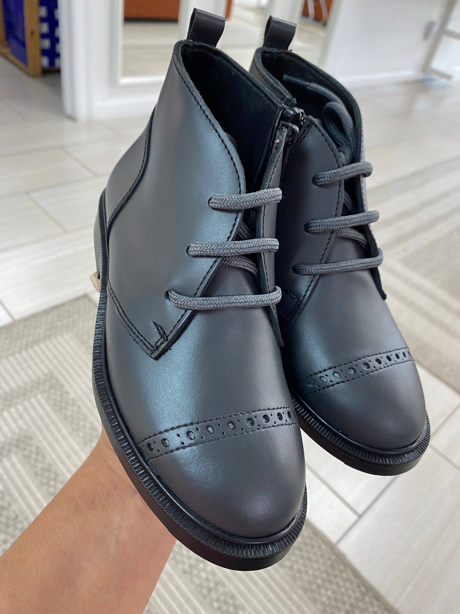 Blublonc Carbon Perf Dress Boot-Tassel Children Shoes