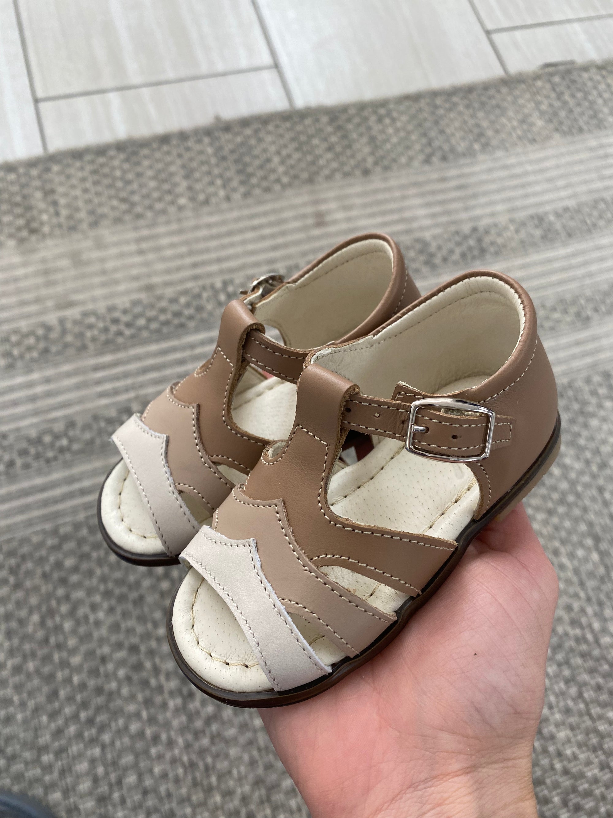 Emel Multi Taupe Baby Sandal-Tassel Children Shoes