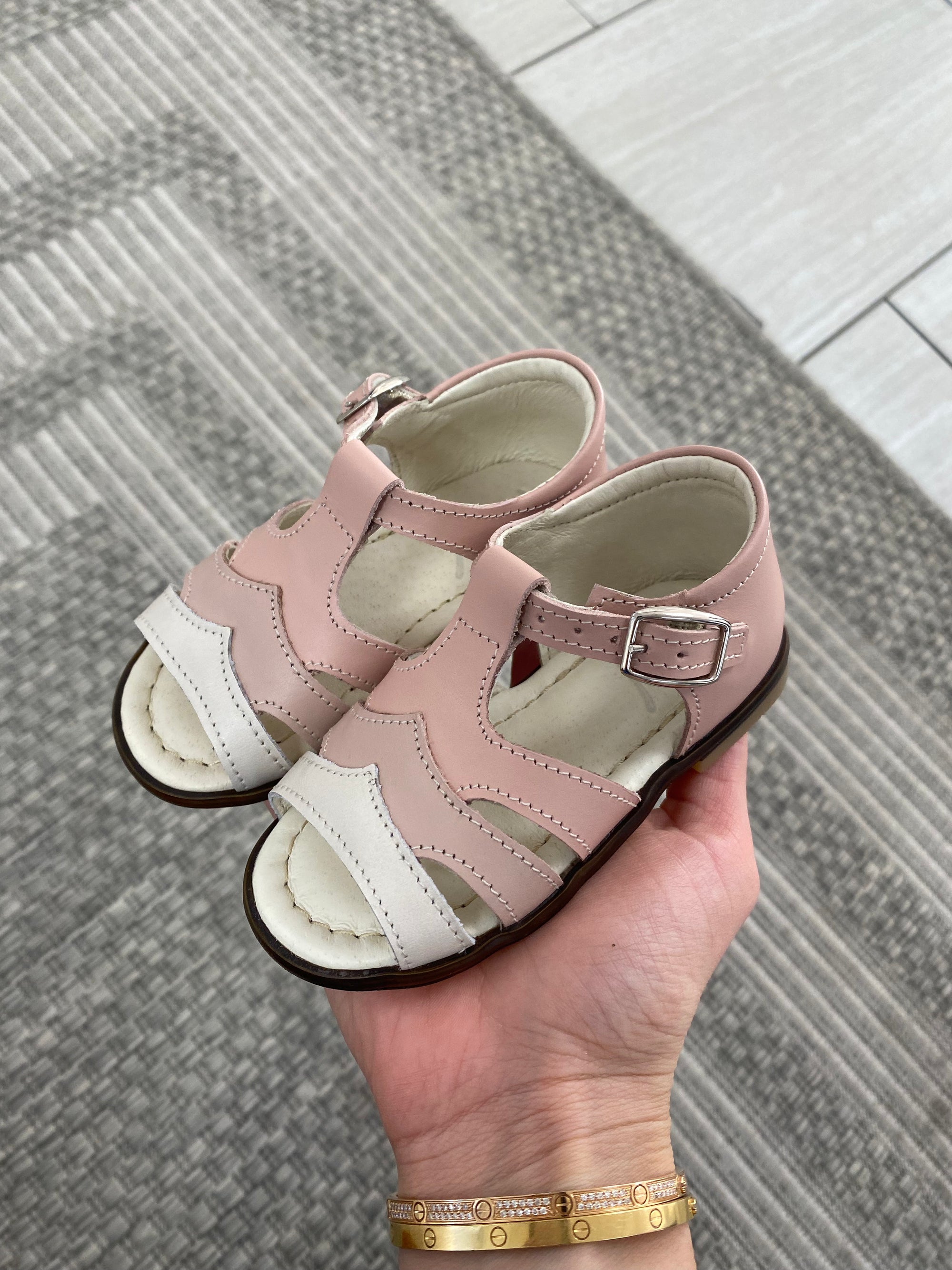 Emel Multi Pink Baby Sandal-Tassel Children Shoes