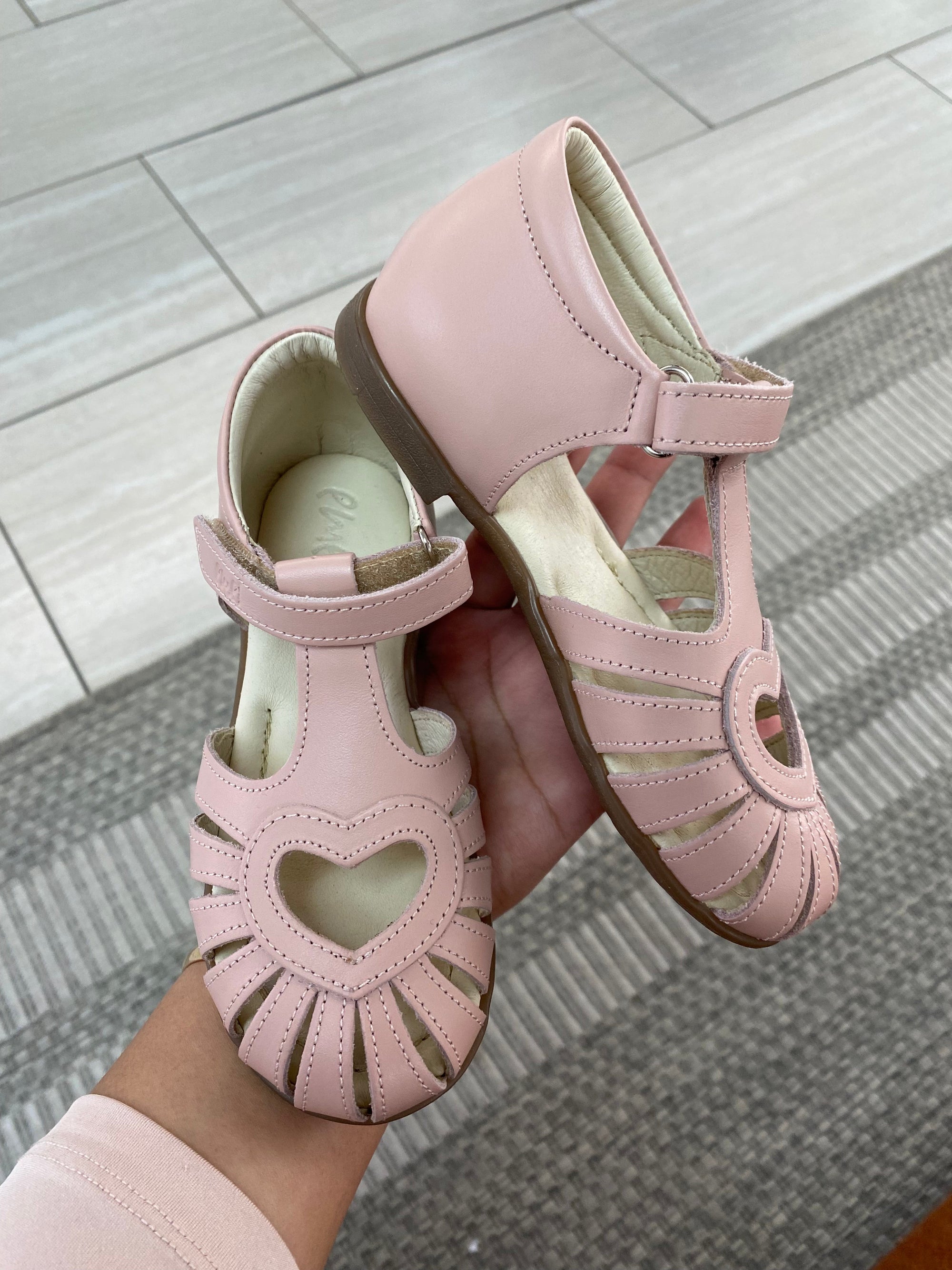 Emel Rose Heart Sandal-Tassel Children Shoes
