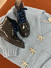 Jacadi Navy Patent Boot-Tassel Children Shoes